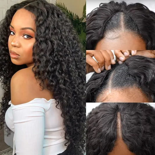 Kinky Curly V Part Wig (Glueless)