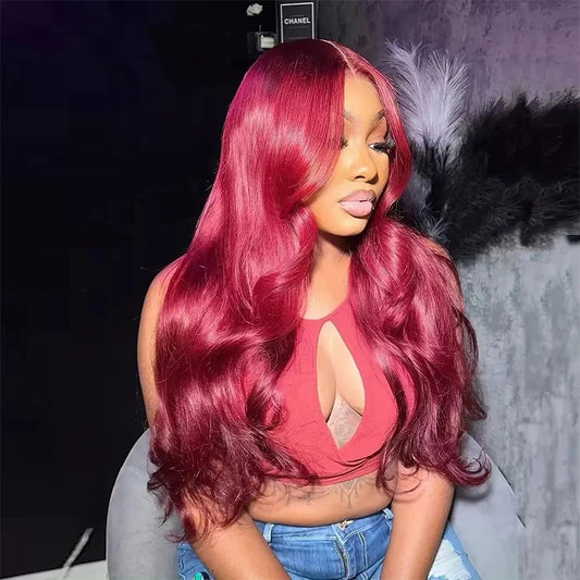 HD Lace Burgundy Body Wave Wig