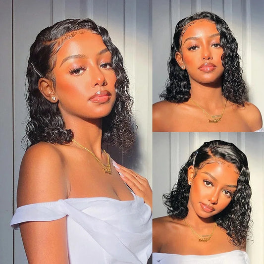 Glueless Deep Wave Bob Wig