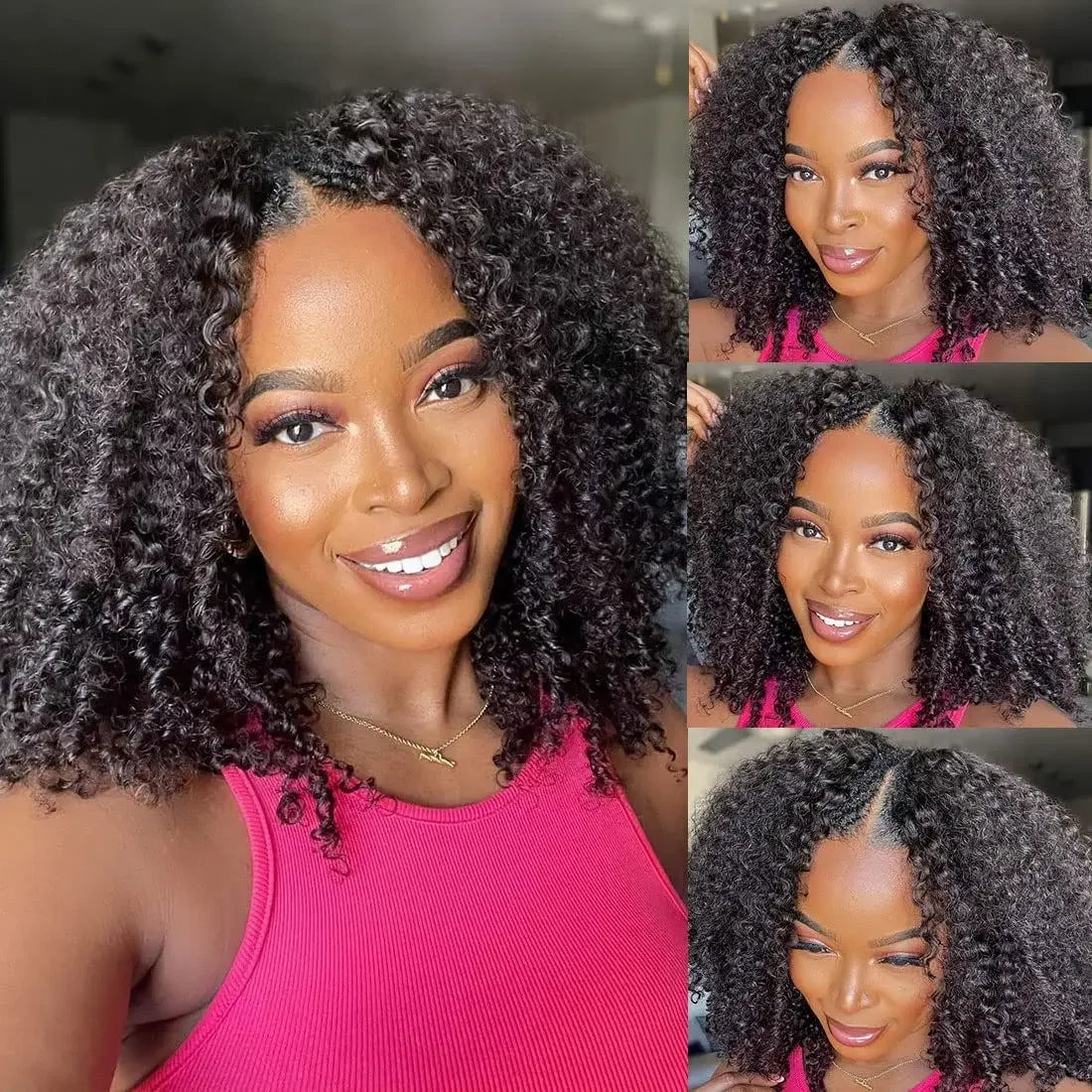 Kinky Curly V Part Wig (Glueless)